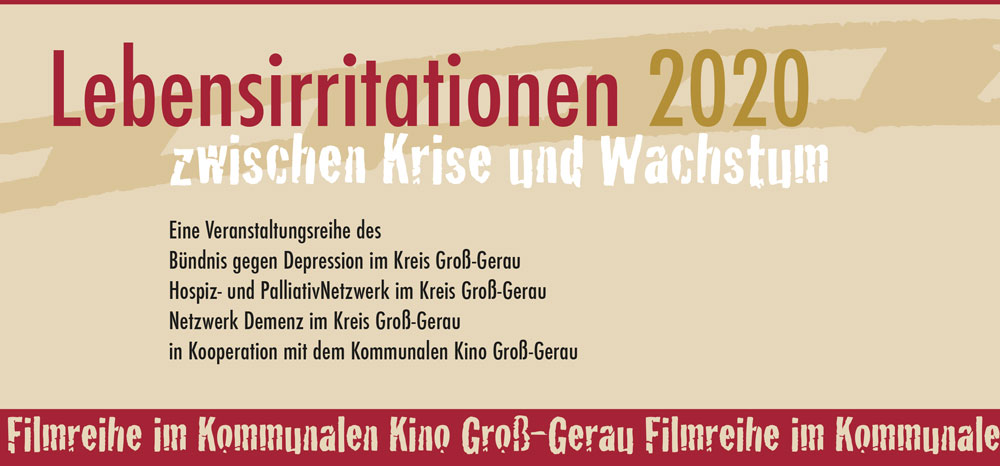 Lebensirritationen 2020 Filmreihe im Kommunalen Kino Groß-Gerau